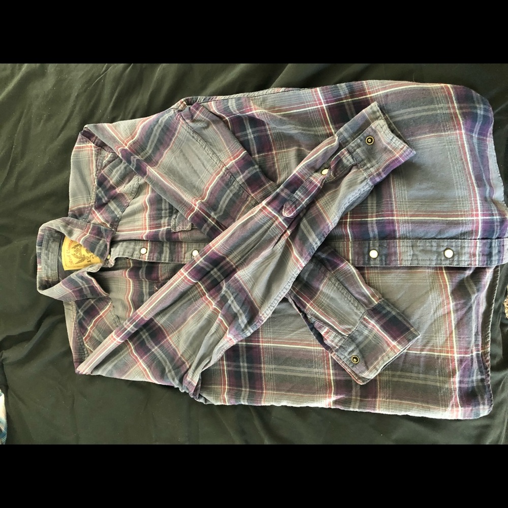 Men’s Red Camel Button Up
